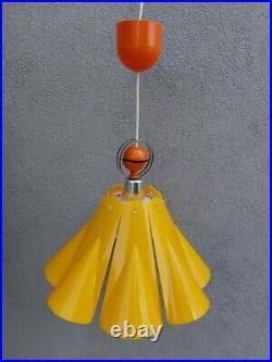 Vintage Space Age USSR Pendant Plastic Lamp Mid-Century Futuristic Lamp