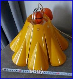 Vintage Space Age USSR Pendant Plastic Lamp Mid-Century Futuristic Lamp