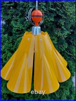 Vintage Space Age USSR Pendant Plastic Lamp Mid-Century Futuristic Lamp