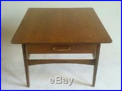 Vintage Teak End Table Nightstand Bedroom Desk Atomic Sputnik Danish Table Eames