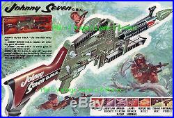 Vintage Topper Toys Johnny Seven One Man Army Gun Poster A3 A4 Reprint 1960's