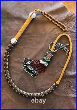 Vintage Turkish Prison Work, a Whip from Beads