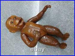 Vintage USSR Monkey Blow Plastic Doll