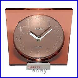 Vintage Unused Mid Century Modern Caravelle Bulova Acrylic Electronic Clock NM