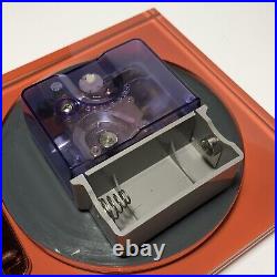 Vintage Unused Mid Century Modern Caravelle Bulova Acrylic Electronic Clock NM