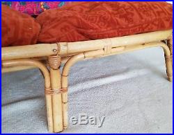 Vintage bamboo & cane sofa, rattan chair, bohemian, boho retro Tiki, midcentury