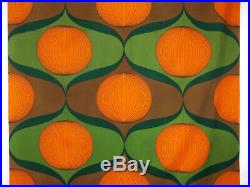 Vintage fabric curtains drapes Mid Century PoP oP Art retro Psychedelic 60s 70's