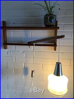 Vintage mid century Retro Mid Century SCANDI Shelving wall unit shelf light