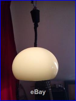 Vintage retro 60's 70s ceiling lamp light pendant guzzini mid century space age