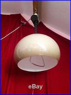 Vintage retro 60's 70s ceiling lamp light pendant guzzini mid century space age