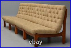 Vintage retro teak wooden Danish mid century lounge modular chair Armchair