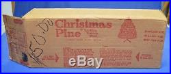 Vtg 1950s 60s Pom Pom 4' Silver Aluminum Christmas Tree Mid-Century Retro #2288