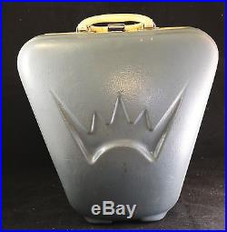 Vtg 1950s Mid Century Atomic Retro Bowling Ball Hard Plastic Case -Crown -USA