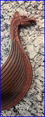 Vtg 1960 Syroco, Inc. Wall Hanging Nordic Viking Ship MCM Mid Century Decor