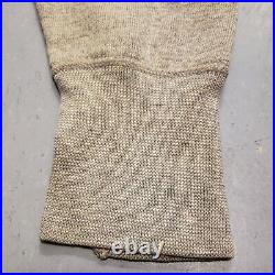 Vtg 40s 50s Single V Sweatshirt Gray Heather Athletic Phys Ed Workwear Made USA