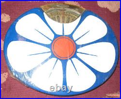 Vtg Brearly Counselor Blue Flower Daisy Oval Bathroom Scale 1960's Unused New