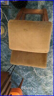 Vtg Danish Mid Century Modern Oak Ergonomic Kneeling Chair British Design Corp