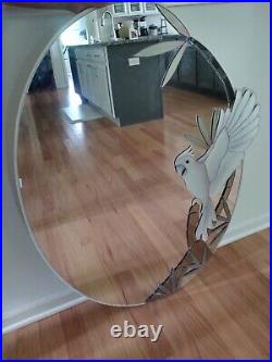 Vtg. David Marshall Mid-Century Modern Signed Cockatoo/Parrot Wall Mirror NICE