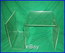 Vtg Estate Lucite S Table Retro MID Century Modern Record Player Rack Stand Pop