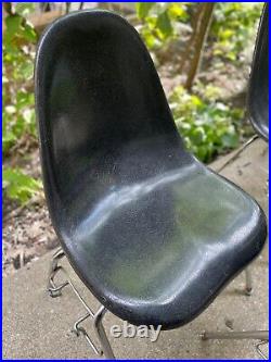 Vtg MCM MID Century Chromcraft Eames Style Molded Fiberglass Shell 3 Chairs