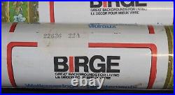 Vtg MCM Wallpaper Birge 5 Rolls (4 sealed) 60s 70s Turquoise Green 200+ Feet