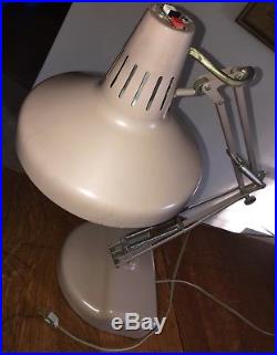 Vtg Mid-Century ModernINDUSTRIAL LUXO LAMP ArticulatingWeightedMCMRetro