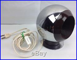 Vtg RAAK 70s Chrome Eyeball Space Desk Table Lamp Retro Light Mid-Century Modern