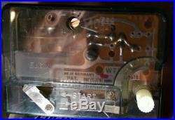 Vtg Retro Elgin Welby Starburst Sunburst Atomic Mid-Century 1960s Teak Clock