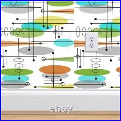 Wallpaper Roll Mid Century Modern Retro Mod Space Age 24in x 27ft