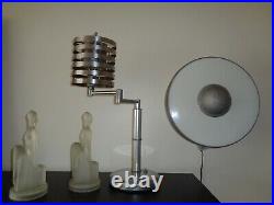Walter von Nessen Epic Swing Arm Lamp Vintage Art Deco Machine Age Lamp