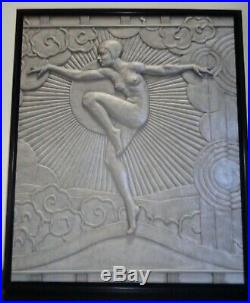 Zeus with Iconic Lightening Bolt Art Deco Machine Age True Canvas Print